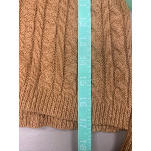 Tan Cropped Cardigan Sweater - Picture 7 of 7